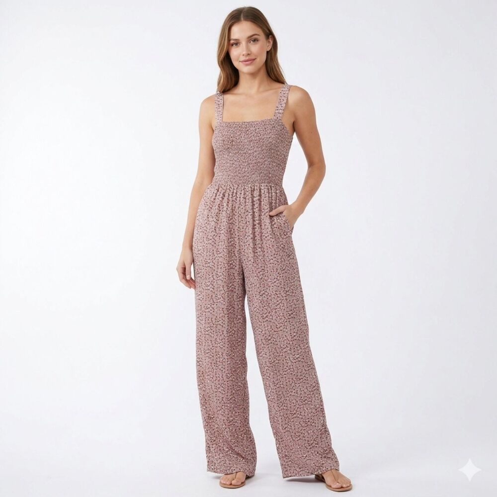 Dokotoo Women’s Sleeveless V-Neck‎ Wide Leg Jumpsuit - Size Medium